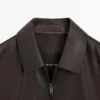 Veste en cuir de mouton nappa Veste en cuir de mouton nappa