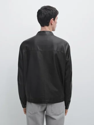Veste en cuir de mouton nappa
