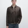 Veste en cuir de mouton nappa Veste en cuir de mouton nappa