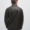 Veste en cuir à effet vieilli Veste en cuir à effet vieilli