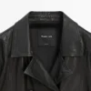 Veste en cuir nappa avec ceinture Veste en cuir nappa avec ceinture