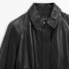 Veste en cuir nappa avec ceinture Veste en cuir nappa avec ceinture