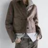 Veste en cuir suédé Veste en cuir suédé