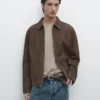 Veste en cuir suédé Veste en cuir suédé