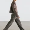 Veste en cuir suédé Veste en cuir suédé