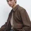 Veste en cuir suédé Veste en cuir suédé