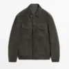 Veste en cuir suédé avec poches Veste en cuir suédé avec poches