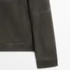 Veste en cuir suédé avec poches Veste en cuir suédé avec poches