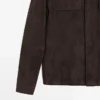 Veste en cuir suédé avec poches Veste en cuir suédé avec poches
