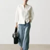 Veste en lin avec boutons