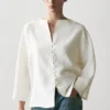Veste en lin avec boutons