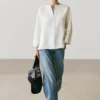 Veste en lin avec boutons