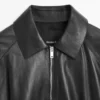 Veste oversize en cuir nappa Veste oversize en cuir nappa