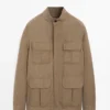 Veste safari 100 % lin